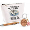 Coffret Cadeau Le patinage c'est la vie – Trousse, stylo bambou et porte-clés