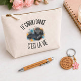 Coffret Cadeau Le cardio dance c'est la vie – Trousse, stylo bambou et porte-clés