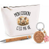 Coffret Cadeau Mon cochon c'est ma vie – Trousse, stylo bambou et porte-clés