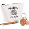 Coffret Cadeau Mon chinchilla c'est ma vie – Trousse, stylo bambou et porte-clés