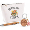 Coffret Cadeau Être à la retraite c'est la vie – Trousse, stylo bambou et porte-clés