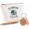 Coffret Cadeau Être manip radio c'est la vie – Trousse, stylo bambou et porte-clés
