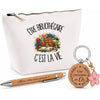 Coffret Cadeau Être bibliothécaire c'est la vie – Trousse, stylo bambou et porte-clés