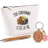 Coffret Cadeau Être cordonnier c'est la vie – Trousse, stylo bambou et porte-clés