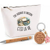 Coffret Cadeau Être assistante de direction c'est la vie – Trousse, stylo bambou et porte-clés