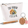 Coffret Cadeau Être vendeur c'est la vie – Trousse, stylo bambou et porte-clés
