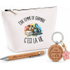 Coffret Cadeau Être femme de chambre c'est la vie – Trousse, stylo bambou et porte-clés