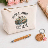 Coffret Cadeau La pêche à la mouche c'est la vie – Trousse, stylo bambou et porte-clés