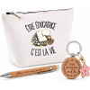 Coffret Cadeau Être éducatrice c'est la vie – Trousse, stylo bambou et porte-clés