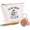 Coffret Cadeau Être aide-soignante c'est la vie – Trousse, stylo bambou et porte-clés