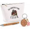 Coffret Cadeau Être conducteur de train c'est la vie – Trousse, stylo bambou et porte-clés