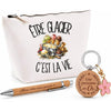 Coffret Cadeau Être glacier c'est la vie – Trousse, stylo bambou et porte-clés