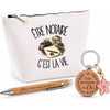 Coffret Cadeau Être notaire c'est la vie – Trousse, stylo bambou et porte-clés
