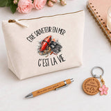 Coffret Cadeau Être sauveteur en mer c'est la vie – Trousse, stylo bambou et porte-clés