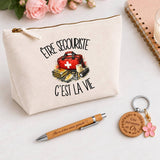 Coffret Cadeau Être secouriste c'est la vie – Trousse, stylo bambou et porte-clés