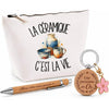 Coffret Cadeau La céramique c'est la vie – Trousse, stylo bambou et porte-clés