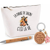 Coffret Cadeau La danse de salon c'est la vie – Trousse, stylo bambou et porte-clés