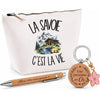 Coffret Cadeau La Savoie c'est la vie – Trousse, stylo bambou et porte-clés