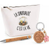 Coffret Cadeau La spiritualité c'est la vie – Trousse, stylo bambou et porte-clés