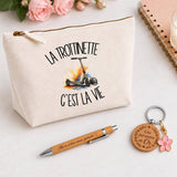 Coffret Cadeau La trottinette c'est la vie – Trousse, stylo bambou et porte-clés