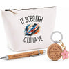 Coffret Cadeau Le bobsleigh c'est la vie – Trousse, stylo bambou et porte-clés