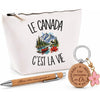 Coffret Cadeau Le Canada c'est la vie – Trousse, stylo bambou et porte-clés