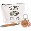 Coffret Cadeau Le drift c'est la vie – Trousse, stylo bambou et porte-clés