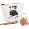 Coffret Cadeau Le MMA c'est la vie – Trousse, stylo bambou et porte-clés