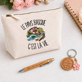 Coffret Cadeau Le Pays basque c'est la vie – Trousse, stylo bambou et porte-clés