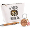 Coffret Cadeau Le théâtre c'est la vie – Trousse, stylo bambou et porte-clés
