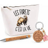 Coffret Cadeau Les furets c'est la vie – Trousse, stylo bambou et porte-clés