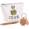 Coffret Cadeau Albi c’est la vie – Trousse, stylo bambou et porte-clés