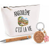 Coffret Cadeau Angoulême c’est la vie – Trousse, stylo bambou et porte-clés