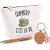 Coffret Cadeau Chambéry c’est la vie – Trousse, stylo bambou et porte-clés