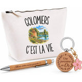 Coffret Cadeau Colomiers c’est la vie – Trousse, stylo bambou et porte-clés
