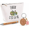Coffret Cadeau Évreux c’est la vie – Trousse, stylo bambou et porte-clés