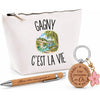 Coffret Cadeau Gagny c’est la vie – Trousse, stylo bambou et porte-clés