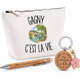 Coffret Cadeau Gagny c’est la vie – Trousse, stylo bambou et porte-clés