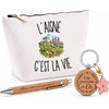 Coffret Cadeau L’Aisne c’est la vie – Trousse, stylo bambou et porte-clés
