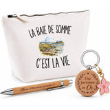 Coffret Cadeau La Baie de Somme c’est la vie – Trousse, stylo bambou et porte-clés