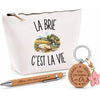 Coffret Cadeau La Brie c’est la vie – Trousse, stylo bambou et porte-clés
