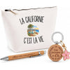 Coffret Cadeau La Californie c’est la vie – Trousse, stylo bambou et porte-clés