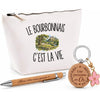 Coffret Cadeau Le Bourbonnais c’est la vie – Trousse, stylo bambou et porte-clés