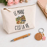 Coffret Cadeau Le Mans c’est la vie – Trousse, stylo bambou et porte-clés