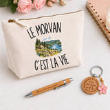 Coffret Cadeau Le Morvan c’est la vie – Trousse, stylo bambou et porte-clés