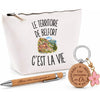 Coffret Cadeau Le Territoire de Belfort c’est la vie – Trousse, stylo bambou et porte-clés