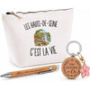 Coffret Cadeau Les Hauts-de-Seine c’est la vie – Trousse, stylo bambou et porte-clés