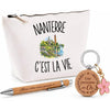 Coffret Cadeau Nanterre c’est la vie – Trousse, stylo bambou et porte-clés