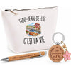 Coffret Cadeau Saint-Jean-de-Luz c’est la vie – Trousse, stylo bambou et porte-clés