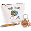 Coffret Cadeau Thonon-les-Bains c’est la vie – Trousse, stylo bambou et porte-clés